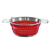 8" Foldable Strainer in Red