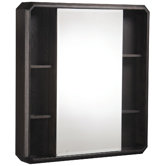 Cirtangular Mirrored Medicine Cabinet in Wenge