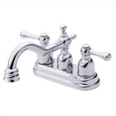 Opulence Centerset Bathroom Faucet with Double Lever Handles