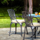 Sunflower Dining Arm Chair with Cushion