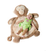 Baby Mat with Monkey in Natural