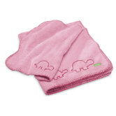 Cuddle-up Blanket Set in Cotton Candy Pink with Pink Trim