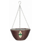 14" Rattan Hanging Basket