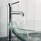 Tower Single Hole Vessel Faucet with Single Lever Handle