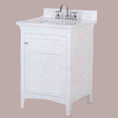 Carrabelle 24", 30" or 36" Bathroom Vanity in Glacier White with Optional Mirror
