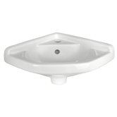 English Turn Wall Mount Corner Bathroom Sink