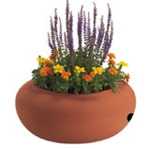 Terracotta Style Round Garden Hose Pot Planter