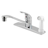 Pfirst Series Single Handle Centerset Kitchen Faucet with Side Spray