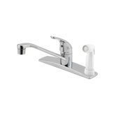Pfirst Series One Handle Centerset Kitchen Faucet with Side Spray