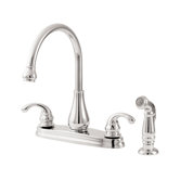 Treviso Double Handle Kitchen Faucet with Sidespray