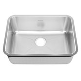 Stainless Steel Undermount Single Bowl kitchen sink in Brushed Stainless Steel