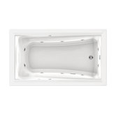 Green Tea Large Whirlpool Bath Tub in White
