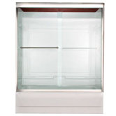 Tuscany Frameless Bypass Tub and Shower Door