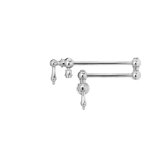 Grace Two Handle Wall Mounted Pot Filler Faucet