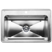 Magnum Single Bowl Drop-In Kitchen Sink in Satin