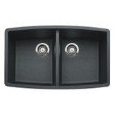 Performa Double Bowl Kitchen Sink in Anthracite
