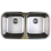 Stellar Equal Double Bowl Undermount Kitchen Sink