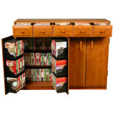 VHZ Entertainment Multimedia Cabinet with Library Style Drawers