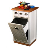 Kitchen Island with Butcher Block Top