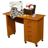 VHZ Office 43" W Mobile Craft Computer Desk