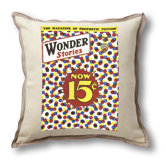 Classic Sci-fi Illustration Wonder Stories Pillow Cover - Now 15 Cents