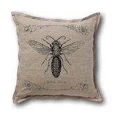 Retro-Futuristic Artifacts Armored Wasp Pillow Cover