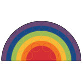 Rainbow Rows Corner Kids Rug