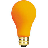 25W Ceramic A19 Incandescent Bulb in Orange