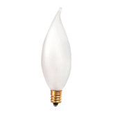 32mm 40W Incandescent Flame Tip Chandelier Bulb in Frost
