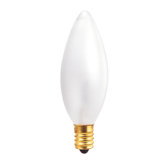 40W Incandescent Torpedo Chandelier Bulb in White