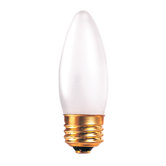 40W Incandescent Torpedo Chandelier Bulb with Medium E26 Base in Frost