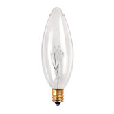European (E14) Base Incandescent Torpedo Chandelier Bulb