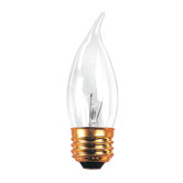 60W E26 Medium Base Incandescent Flame-Tip Chandelier Bulb