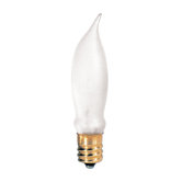 7.5W Candelabra Flame Tip Chandelier Bulb with E12 Base in Warm White