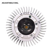 2W Multi LED Bulb with Adjustable Beam Spread in Warm White