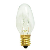7W C7 Blinking Christmas Light in Clear Blinker