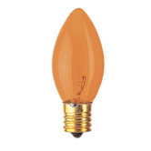 7W C9 Christmas Light in Transparent Amber