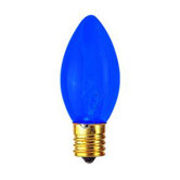 7W C9 Christmas Light in Transparent Blue