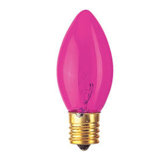 7W C9 Christmas Light in Transparent Pink