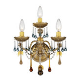 The Rose Three Light Wall Sconce