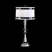 Jasmine 13.5" One Light Table Lamp in Silver Leaf