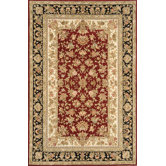 Silk Pearl Burgundy/Black Rug
