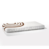 Organic Fitted Ripple Crib Sheet in Bark Brown