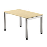 Schreibtisch h&ouml;henverstellbar "J" in Silber