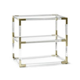 Jacques Lucite 2 Tier Table