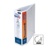Deluxe Binder, D-Ring, 4", 11-1/4"x11-3/4", White