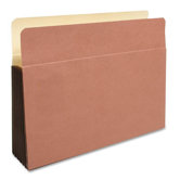 File Pockets, 11-3/4"x9-1/2"x5-1/4", 25 Count, Redrope