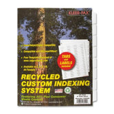 Custom Index Dividers (Pack of 25)
