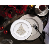 Palace Christmas Platinum Dinnerware Set