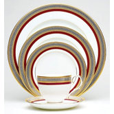 Ruby Coronet 20 Piece Dinnerware Set